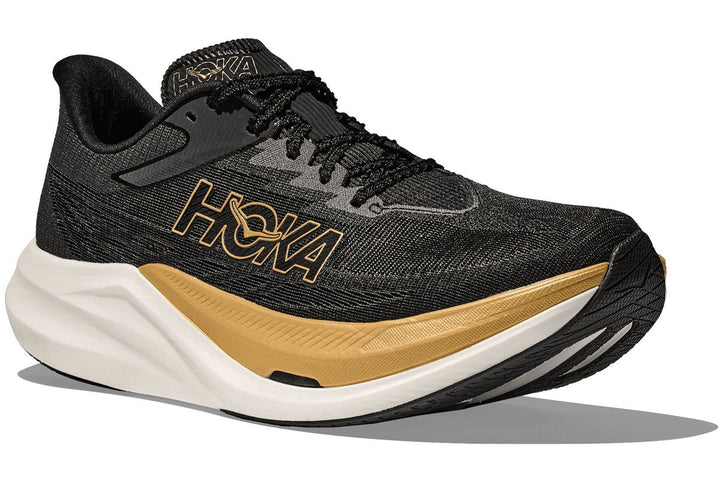 HOKA Unisex Rocket X 3 - BLACK / GOLD