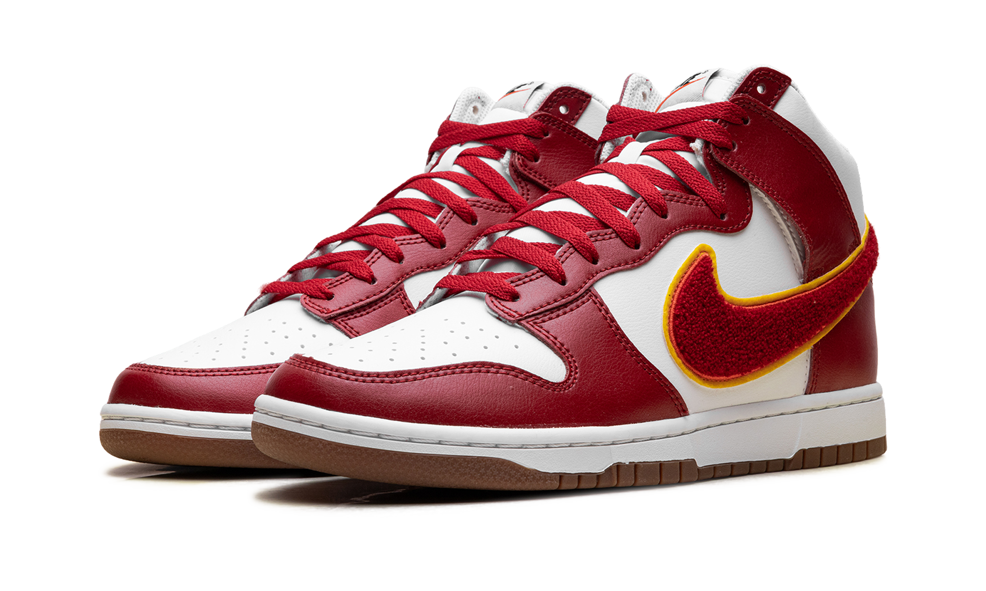 Dunk High "Chenille Swoosh White Gym Red" DR8805 101