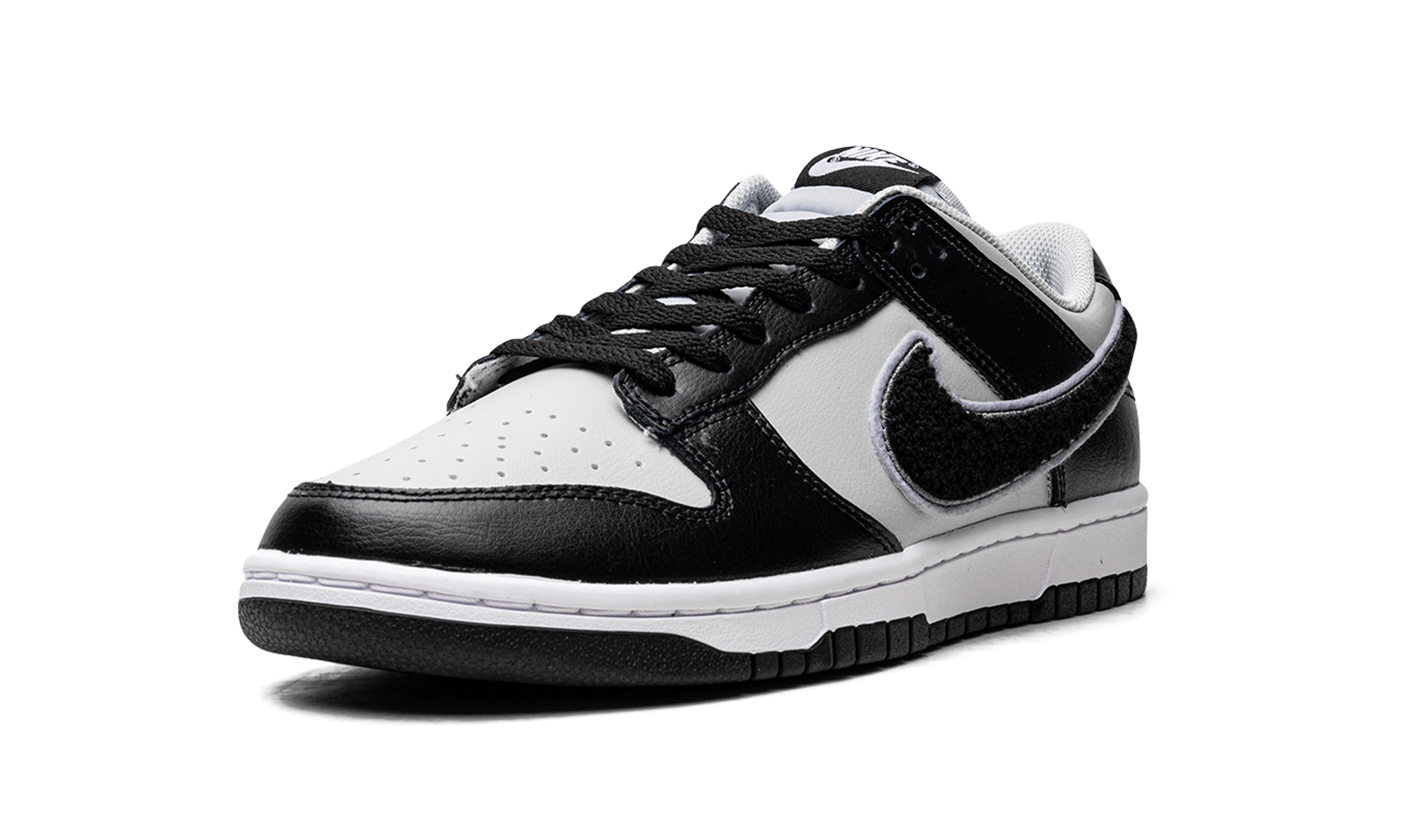 Dunk Low "Chenille Swoosh Black Grey" DQ7683 001