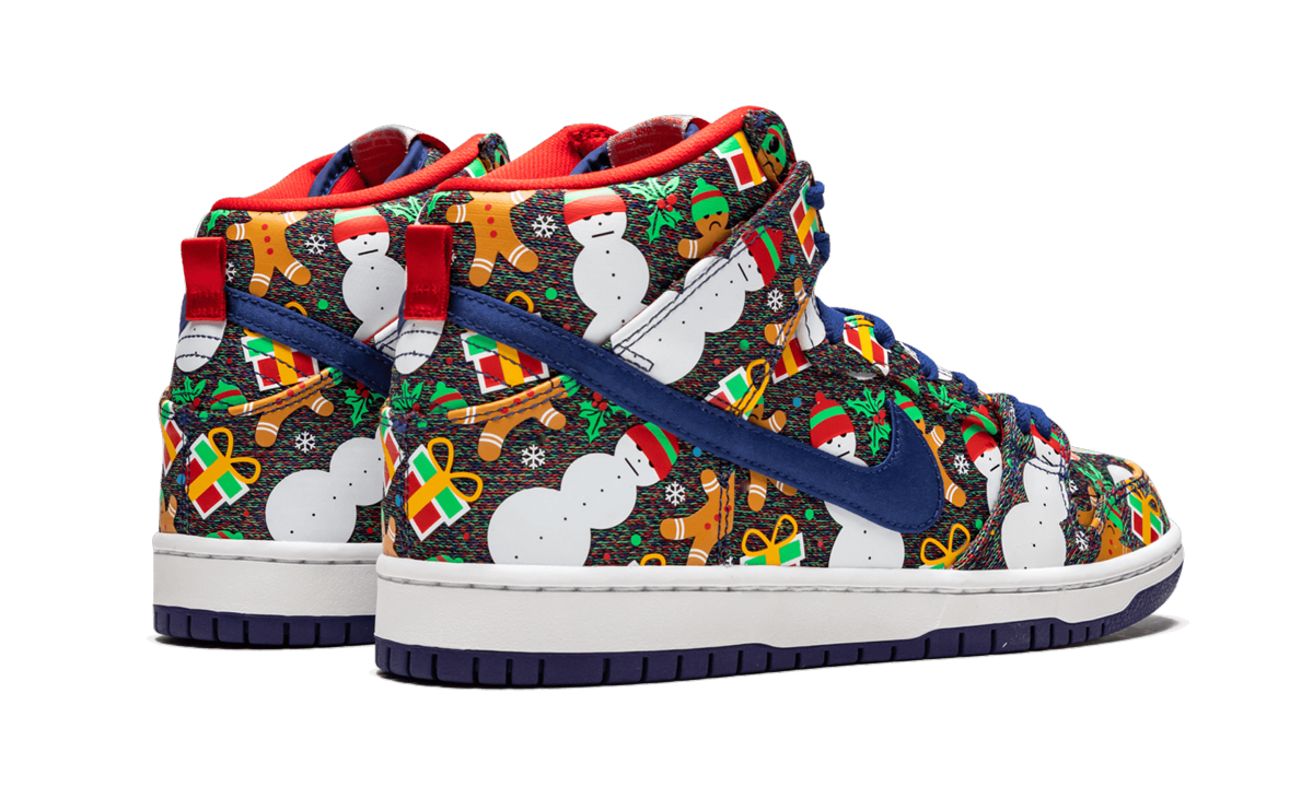 SB Dunk High TRD QS "Ugly Christmas Sweater" 881758 446