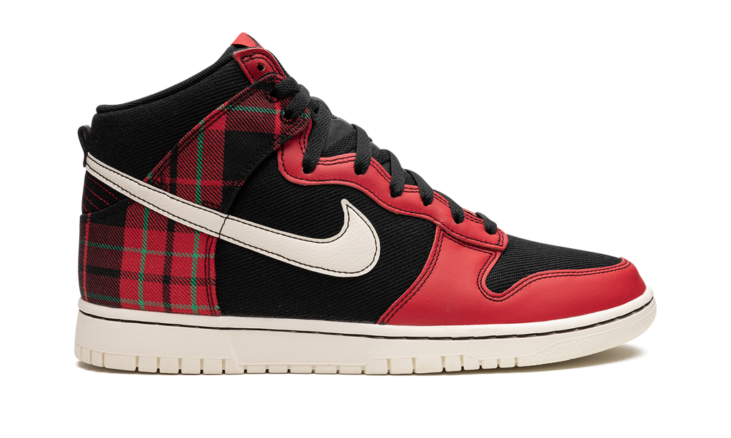 Dunk High "Plaid - Black/Red" DV0826 001