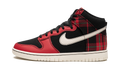 Dunk High "Plaid - Black/Red" DV0826 001