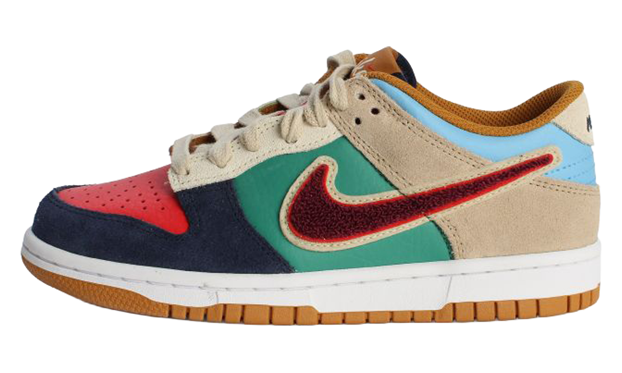 Dunk Low GS "Midnight Navy / Speed Red / Green Noise" IV6203 410